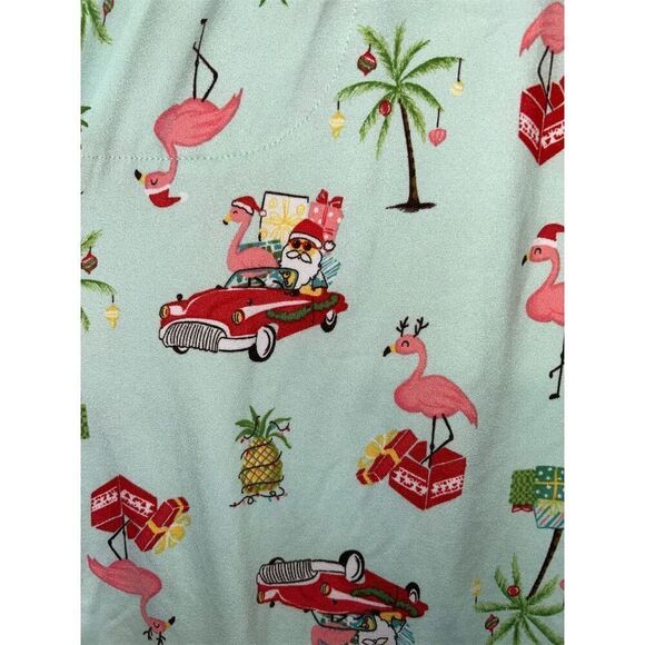 Pajamarama Women's XL Holiday Flamingo Pajama Pants Multicolor - Picture 4 of 7